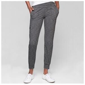 Athleta Pants Womens Small Tall Gray Metro Jogger Tapered Nylon Sporty Casual
